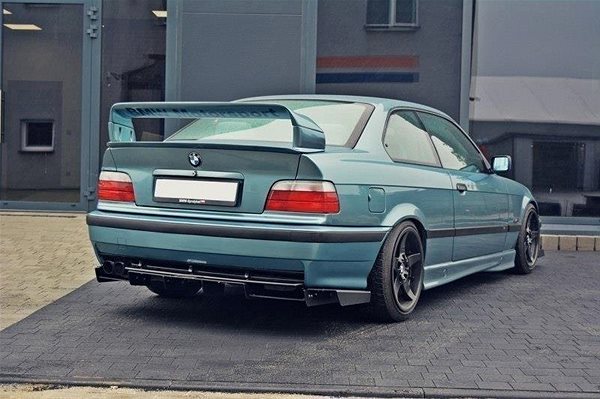 Spoiler Maxton Design rear bumper diffuser for BMW M3 E36 Coupe .