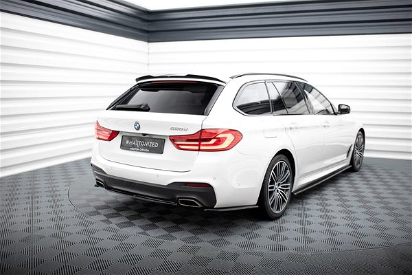 Spoiler Maxton Design side diffusers under rear bumper for BMW 5 Series G30, G31 M-pack .