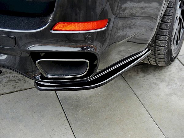 Spojler Maxton Design bočné difúzory pod zadný nárazník pre BMW X5 F15 M-pack, čierny lesklý plast ABS ...
