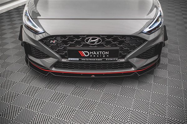 Spoiler Maxton Design spoiler under front bumper ver.2 for Hyundai i30 N MK3 Facelift .