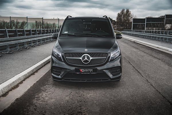Spoiler Maxton Design front bumper spoiler for Mercedes V-Class W447F AMG-Line .