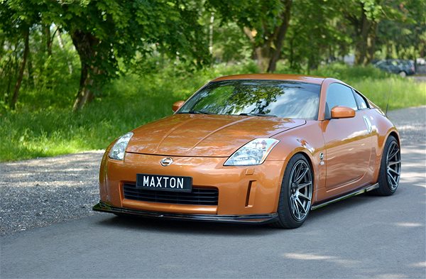 Spojler Maxton Design spojler pod predný nárazník pre Nissan 350Z, čierny lesklý plast ABS ...
