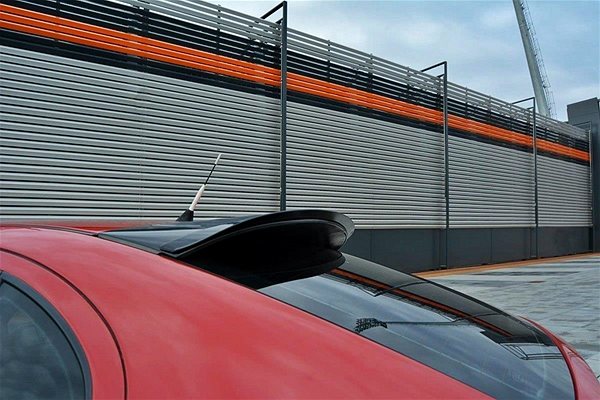 Spoiler Maxton Design spoiler extension for Seat Leon Cupra Mk1, black glossy ABS plastic .