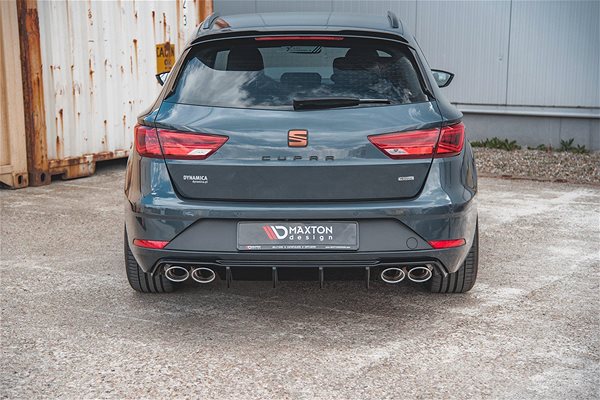 Spoiler Maxton Design rear bumper insert ver.3 for Seat Leon Cupra Mk3 Facelift .