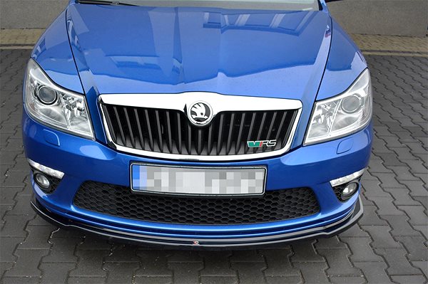 Spoiler Maxton Design spoiler under front bumper ver.2 for Skoda Octavia RS Facelift Mk2 Facelift .