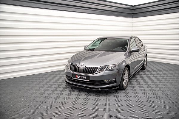 Spoiler Maxton Design spoiler under front bumper ver.1 for Skoda Octavia Mk3 Facelift .