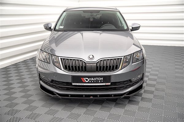 Spoiler Maxton Design spoiler under front bumper ver.2 for Skoda Octavia Mk3 Facelift .