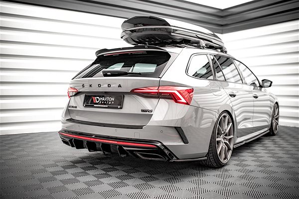 Spoiler Maxton Design side diffusers under rear bumper ver.4 for Skoda Octavia RS Mk4 .