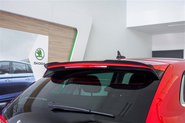 Spoiler Maxton Design spoiler extension for Skoda Scala, only for original spoiler No. 657827939 .