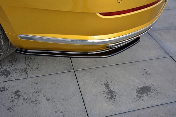 Spojler Maxton Design bočné difúzory pod zadný nárazník pre Volkswagen Arteon, čierny lesklý plast ABS ...