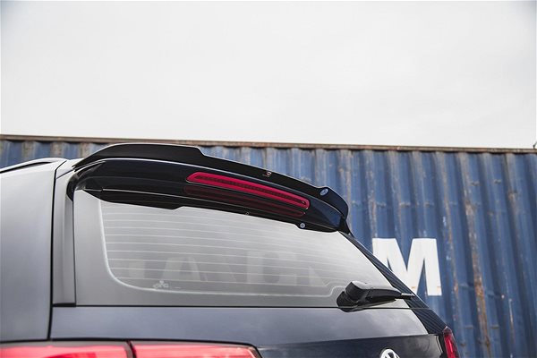 Spoiler Maxton Design spoiler extension for Volkswagen Passat Mk8 (B8), black glossy ABS plastic .