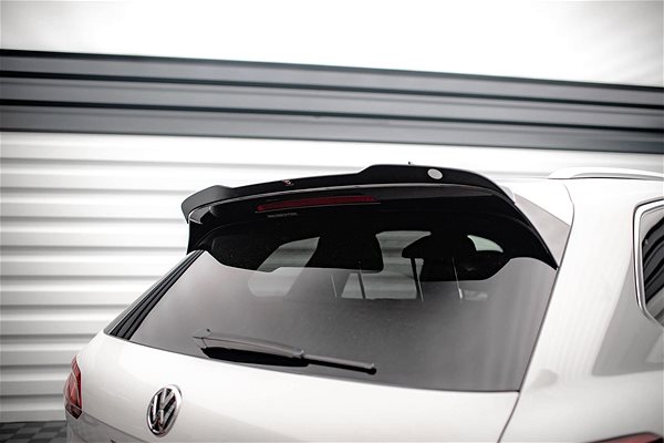 Spojler Maxton Design predĺženie spojlera pre Volkswagen Touareg Mk3/R-Line, čierny lesklý plast ABS ...