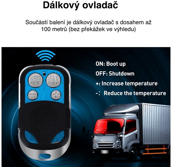 Nezávislé topení do auta Nezávislé naftové topení 12 V a 24 V, 5 kW ...
