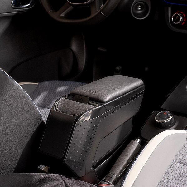 Armrest RATI Armster 2 with adapter, black, Ford Ka+, 2016- , .