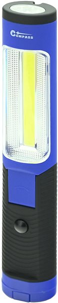 LED flashlight Compass flashlight mounting COB 3 W + 5 LEDs 25 / 220 lm, 3 × AAA .