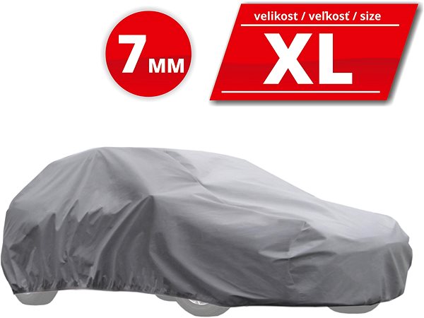 Plachta na auto Compass ochranná plachta proti kroupám XL, 530 × 177 × 119 cm, 7 mm ...