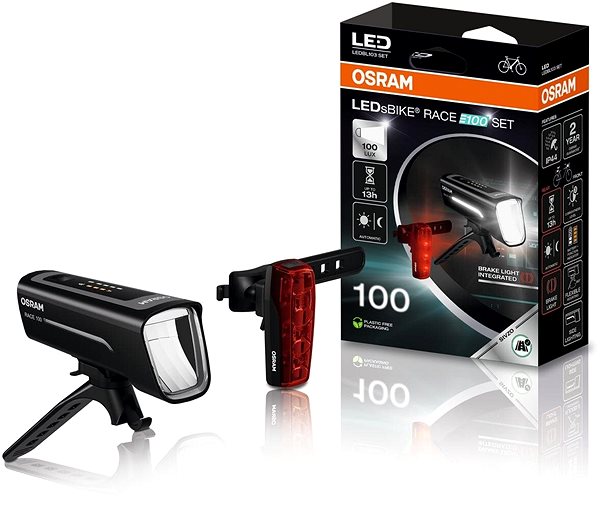 Bike Light OSRAM LEDsBIKE® RACE 100 SET ...