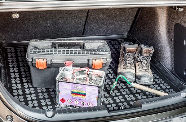 Vaňa do kufra REZAW-PLAST Gumová vaňa do kufra Toyota Aygo X, 2022, jedno dno kufra bez JBL Sound ...