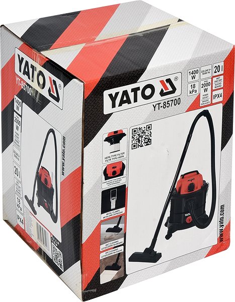 Industrial Vacuum Cleaner YATO Vacuum Industrial Cleaner 1400W Packaging/box