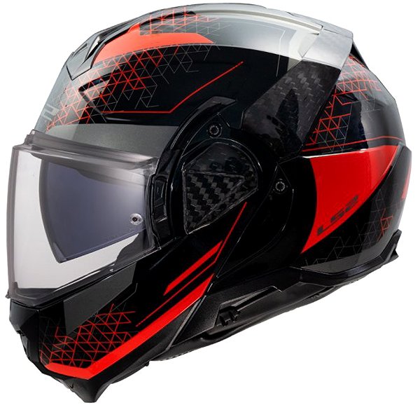 Motoros sisak LS2 FF910 ADVANT II ADVANT II ASTRAL felnyitható sisak, piros, méret XL ...