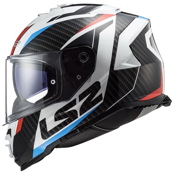 Motoros sisak LS2 STORM II-06 RACER Bukósisak, piros/ kék/ fehér, mérete L ...