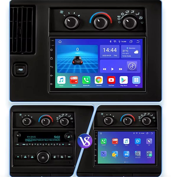 Autorádio Ossuret 2DIN Univerzální Android Autorádio s Kamerou, Android 12.0, WIFI GPS USB, Android s GPS ...