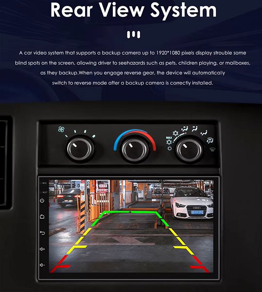 Autorádio Ossuret 2DIN Univerzální Android Autorádio s Kamerou, Android 12.0, WIFI GPS USB, Android s GPS ...