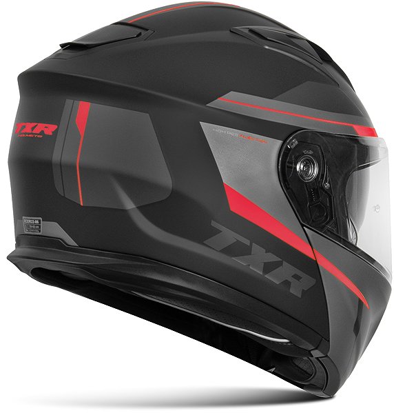 Motoros sisak TXR Rival fekete-szürke-piros, méret XL ...