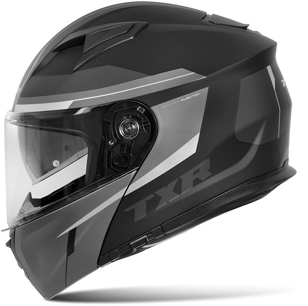 Motoros sisak TXR Rival fekete-szürke-fehér, méret XL ...