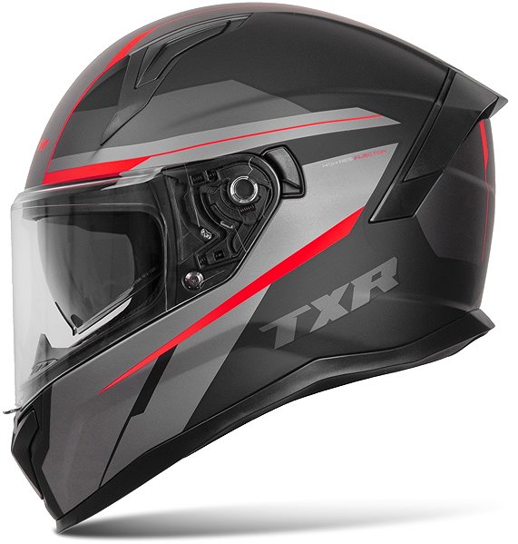 Motoros sisak TXR Raptor fekete-szürke-piros, méret XXL ...