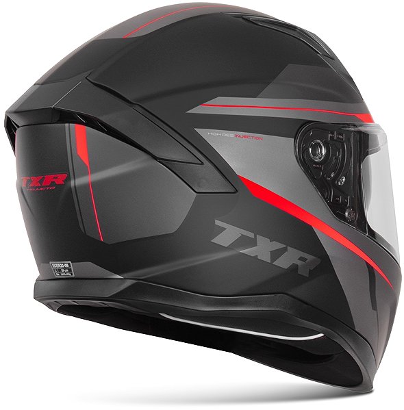 Motoros sisak TXR Raptor fekete-szürke-piros, méret XXL ...