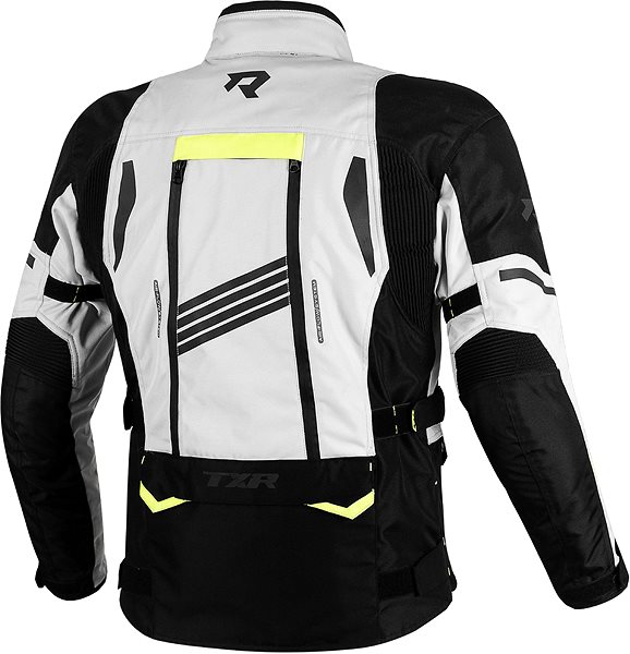 TXR Expedition motorcycle jacket black-grey-fluo yellow 5XL.