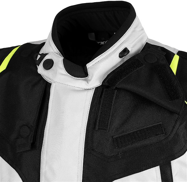 TXR Expedition motorcycle jacket black-grey-fluo yellow 5XL.
