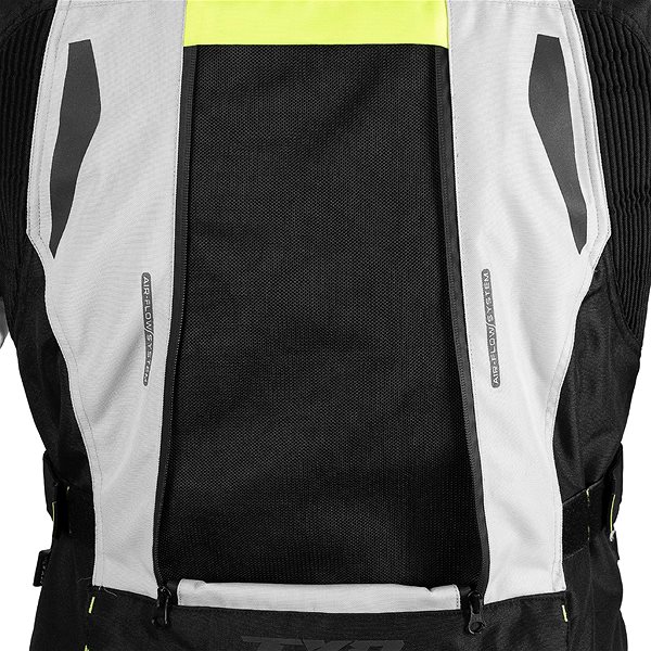 TXR Expedition motorcycle jacket black-grey-fluo yellow 5XL.