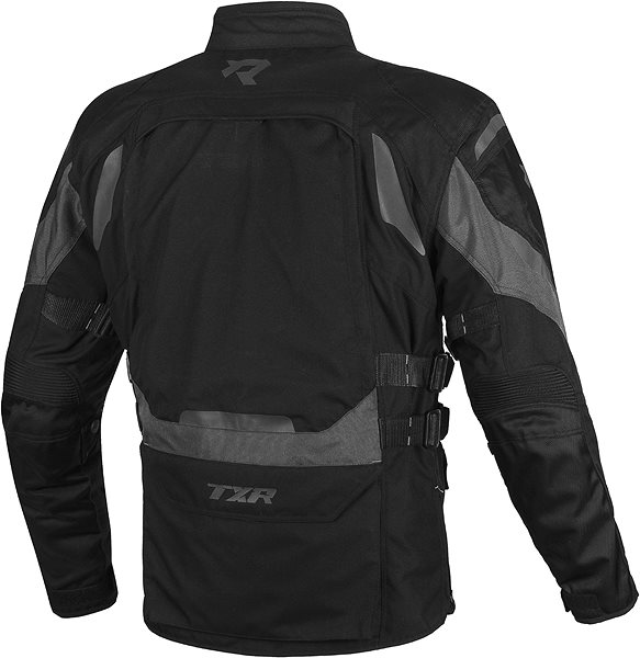 Motorkárska bunda TXR Explorer čierno-sivá L ...