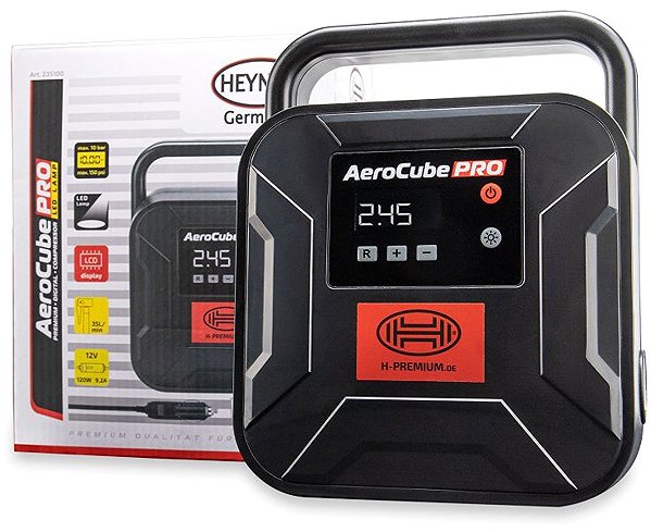 Compressor Heyner AeroCube Pro 12 V, 10 bar, digital .
