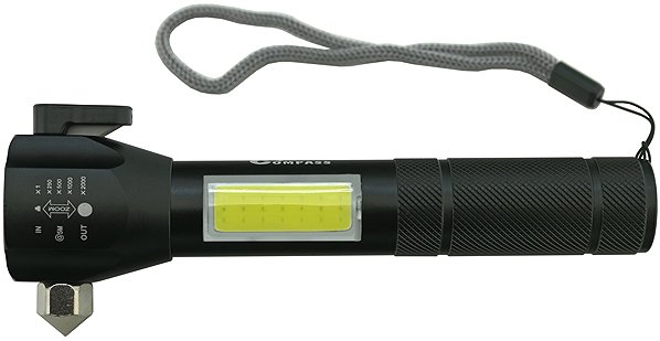 LED flashlight COMPASS Flashlight Emergency multi-purpose .