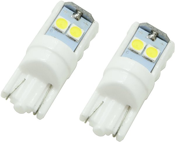 LED autóizzó Compass LED izzó, 6LED 3030, 12 V, T10, fehér, 2 db ...