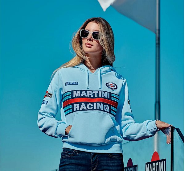 Pulóver Sparco Női Martini Racing Sweatshirt, világoskék, méret S ...