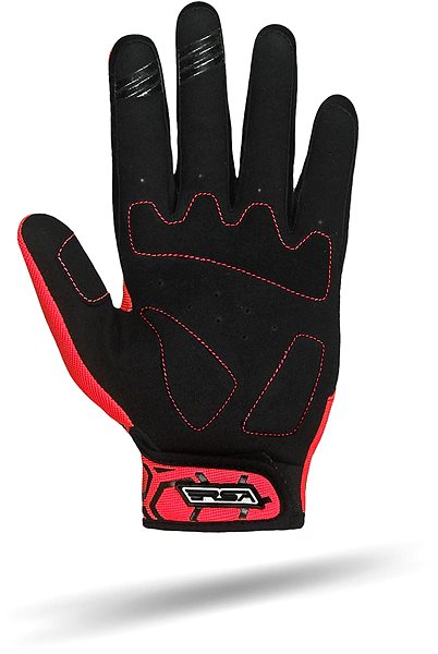 Rukavice na motorku RSA MX EVO černo-červené, 5 ...