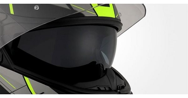 Prilba na motorku MAXX – FF 950 S vyklápacím integrálom čierno-zelená reflex XXL ...