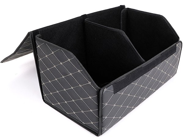 Car organiser Sixtol Car Compact Elegant L, 2 compartments, foldable, with lid.