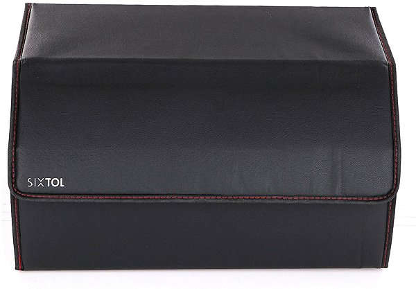 Organizér do auta Sixtol Car Compact Leather L, 2 přihrádky, skládací, s víkem ...