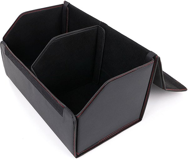 Organizér do auta Sixtol Car Compact Leather L, 2 přihrádky, skládací, s víkem ...