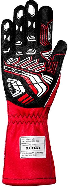 Driving gloves Sparco Karting gloves K-ARROW+, with FIA homologation, red and black, size 11 .