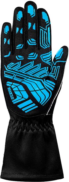 Driving gloves Sparco Karting gloves K-ATTACK, black and blue, size 4 .