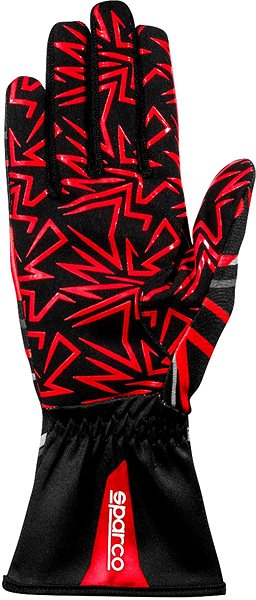 Driving gloves Sparco Karting gloves K-ROOKIE, black and red, size 5 .