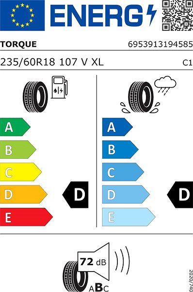 Letná pneumatika Torque TQ-HP701 235/60 R18 107V XL ...