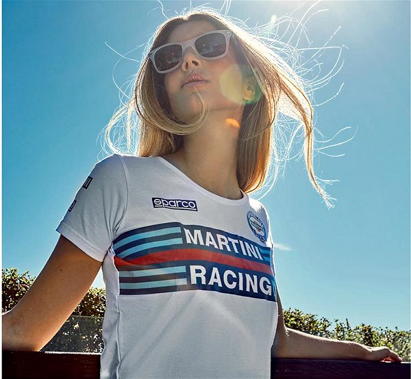 Póló Sparco Martini Racing női póló, fehér, méret S ...