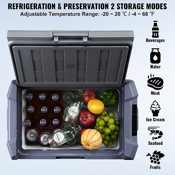 Vevor Compressor Car Cooler with 30L Freezer.